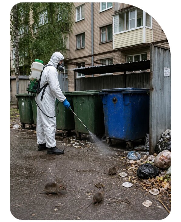 Дератизация контейнерной площадки в Скопине по цене от 3126 р. | Сенат-Скп