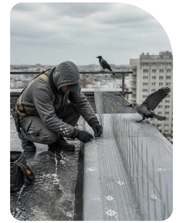 Защита от ворон под ключ в Скопине по цене от 5211 р. | Сенат-Скп